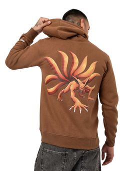 RHINO CULT - Men 9 Tail Fox Hoodie Brown