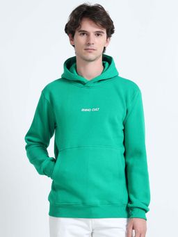 RHINO CULT - Men Front Logo Hoodie Green