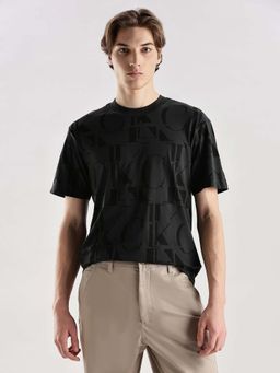 Calvin Klein - Logo Slim Fit Cotton T-Shirt Black