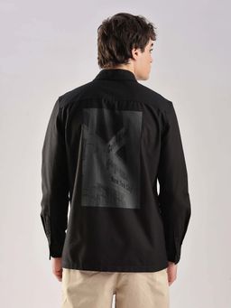 Calvin Klein - Relaxed Fit Oxford Printed Shirt Black