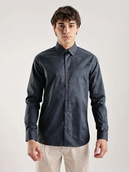 Calvin Klein - Slim Fit Cotton Shirt Blue