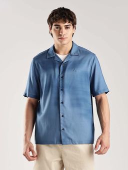 Calvin Klein - Regular Fit Poplin Woven Shirt Navy Blue