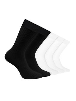 Footprints - Men Anti Odour & Breathable Cushioned Base Bamboo Multi-Color Socks (Pack of 5)