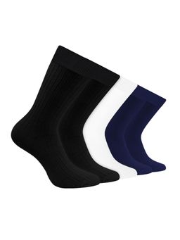 Footprints - Men Anti Odour & Breathable Cushioned Base Bamboo Multi-Color Socks (Pack of 5)