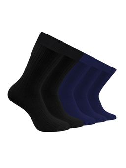 Footprints - Men Anti Odour & Breathable Cushioned Base Bamboo Multi-Color Socks (Pack of 5)