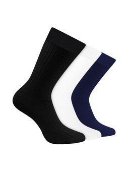 Footprints - Men Anti Odour & Breathable Cushioned Base Bamboo Multi-Color Socks (Pack of 3)