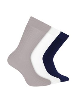 Footprints - Men Anti Odour & Breathable Cushioned Base Bamboo Multi-Color Socks (Pack of 3)