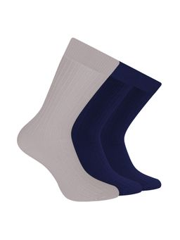 Footprints - Men Anti Odour & Breathable Cushioned Base Bamboo Multi-Color Socks (Pack of 3)