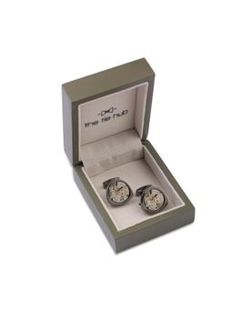 The Tie Hub - Triangle Grey Watch Mechanism Cufflinks