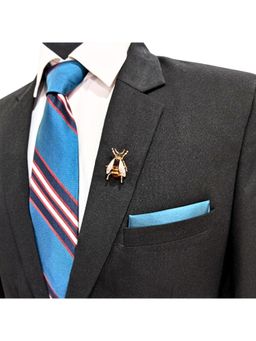 The Tie Hub - Honey Bee Brooch Gold Tone Enamel Insect Pin
