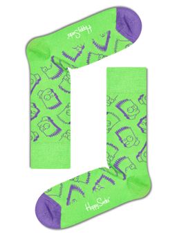 Happy Socks - Unisex Printed Green Socks (Pack of 2) (43/46)