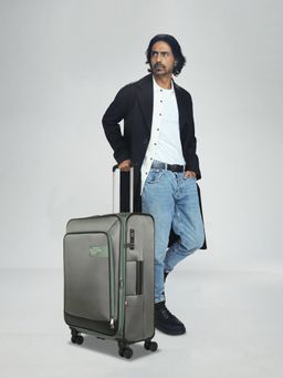 Tommy Hilfiger - Westfield Unisex Polyester Soft Luggage Olive 55CM Cabin Trolley TSA Lock