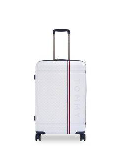 Tommy Hilfiger - Millennia Unisex Hard Luggage White 67.5 cm Trolley Bag (M)