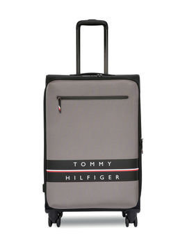 Tommy Hilfiger - Lewiston Polyester Soft Luggage Grey-Black Cabin Trolley Bag