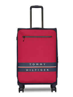 Tommy Hilfiger - Lewiston Polyester Soft Luggage-Red-Navy Cabin Trolley Bag