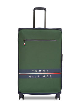 Tommy Hilfiger - Lewiston Polyester Soft Luggage-Dark Green-Navy Cabin Trolley Bag