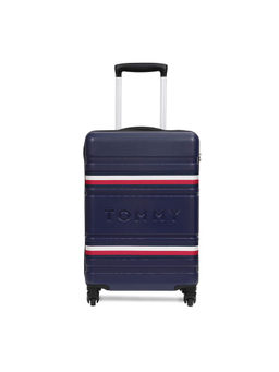Tommy Hilfiger - Unisex Berlin Hard Luggage Trolley Bag - Navy Blue, 57 Cm Cabin