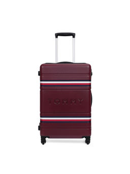 Tommy Hilfiger - Unisex Berlin Hard Luggage Trolley Bag - Wine, 57 Cm Cabin