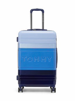 Tommy Hilfiger - Unisex Triton Pro Hard Luggage Trolley Bag - Blue & Sky Blue