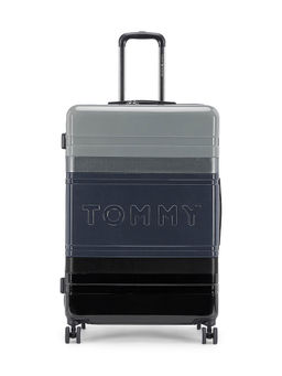 Tommy Hilfiger - Unisex Triton Pro Hard Luggage Trolley Bag - Black & Grey