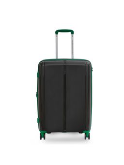 United Colors of Benetton - Emerald Unisex Hard Luggage Black TSA Lock Trolley Bag