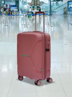 United Colors of Benetton - Galaxy Unisex Hard Luggage Dusky Pink TSA Lock Trolley Bag