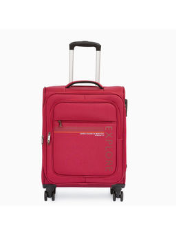 United Colors of Benetton - Garret Unisex Polyester Soft Luggage Wine, 58 Cm Trolley Bag