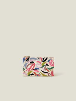 Accessorize London - Women Abstract Brushstroke Print Pencil Case Multi-Color