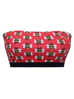 D'chica - Tube Bralette Red Bee Colored Sports Bra Red