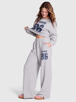 Victoria's Secret - Grey Printed Regular Fit Sweatpant