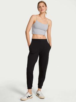Victoria's Secret - Black Solid Regular Fit Joggers