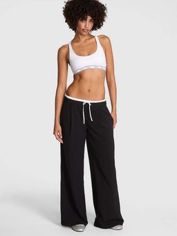 Victoria's Secret - Black Solid Regular Fit Sweatpant