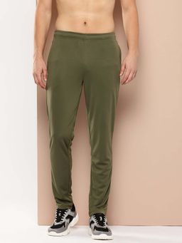 Alcis - Olive Solid Regular Fit Trackpant