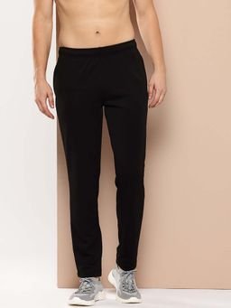 Alcis - Black Solid Slim Fit Trackpant