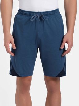 Jockey - AM15 Men Super Combed Cotton Active Wear Shorts - Ensign Blue & Navy
