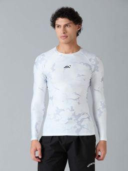 AESTHETIC NATION - White Printed Slim Fit T-Shirt