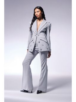 CILVR - Cosmos Ash Grey Blazer and Pant (Set of 2)