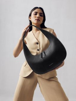 Mai Soli - Black Genuine Leather Harper Shoulder Bag