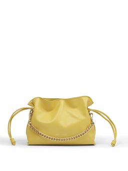 Mai Soli - Yellow Genuine Leather Ariel Sling Bag
