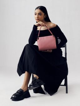 Mai Soli - Pink Genuine Leather Noah Crossbody Bag