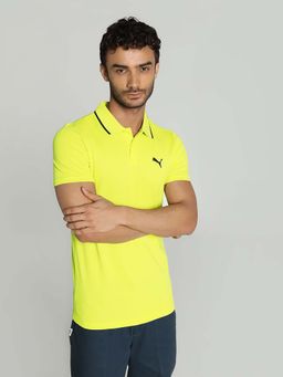 Puma - Collar Tipping Men Yellow Polo T-Shirt