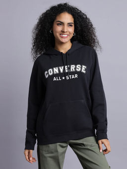 Converse - Unisex Go-To Wordmark Standard-Fit Fleece Pullover Hoodie