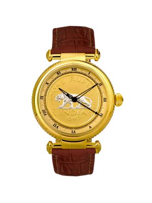Buy Jaipur Watch Company Baagh Watch Golden Dial Online