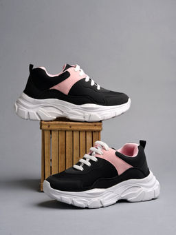 MOZAFIA - Black Daily Wear Casual EVA Sneakers for Women