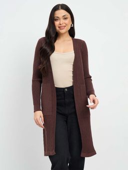 Madame - Brown Knit Long Shrug
