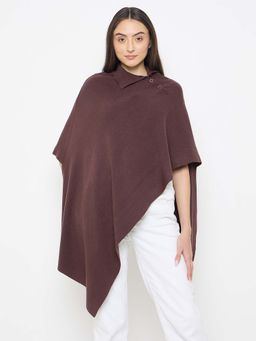 Madame - Brown High Neck Pullover Shrug