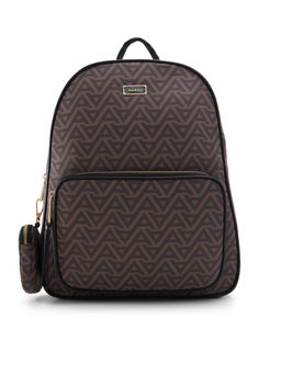 Aldo - Womens Brown Printed Backpack with Coin Pouch (Set of 2) (M)