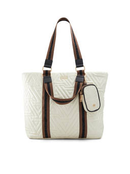 Aldo - Womens Beige Printed Tote Bag with Coin Pouch (Set of 2) (L)