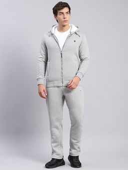 Monte Carlo - Grey Solid Hood Track Suit (Set of 2)
