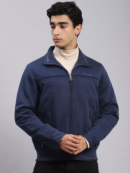 Monte Carlo - Denim Solid Spread Collar Jacket